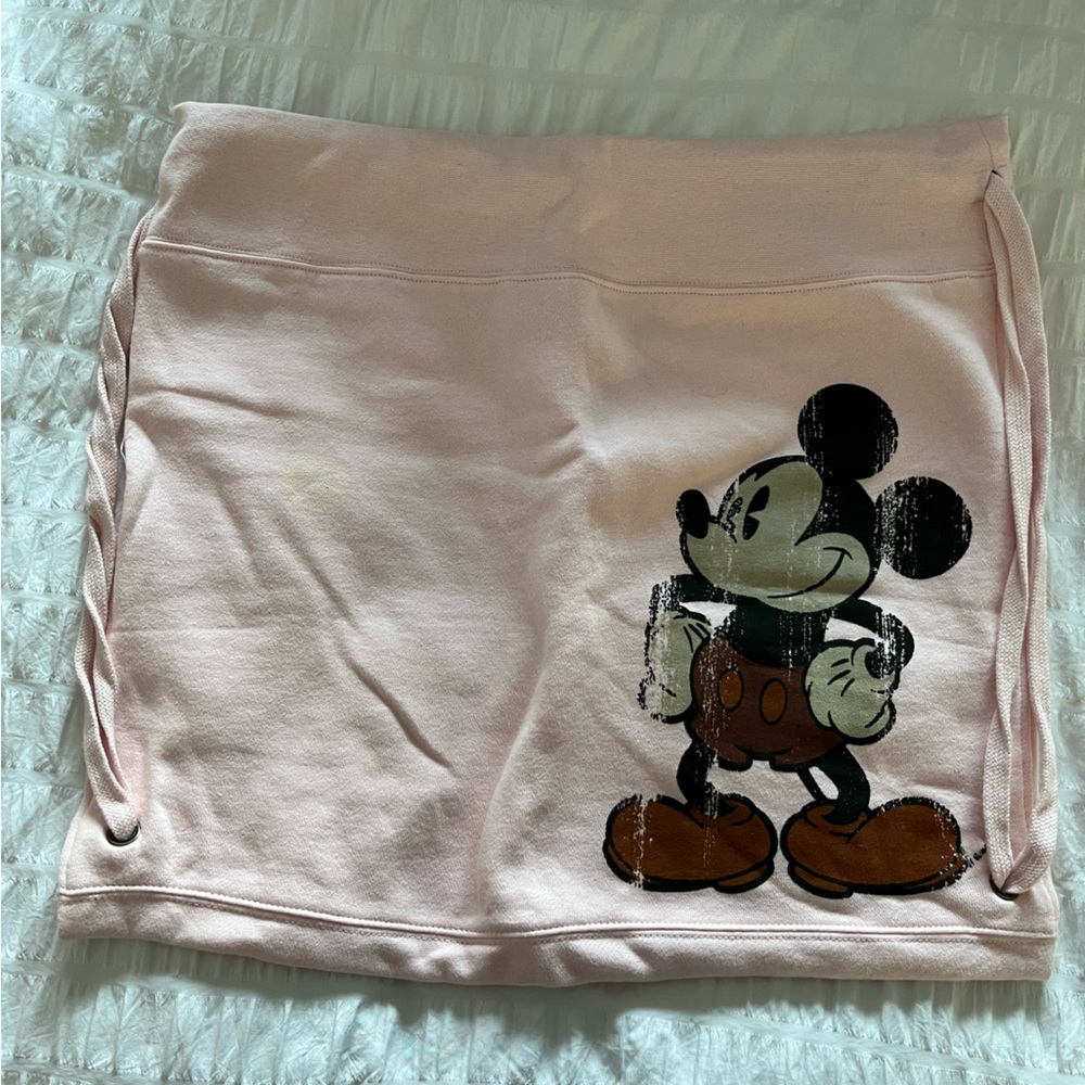 Light Pink Mickey Mouse Drawstring Backpack - image 1